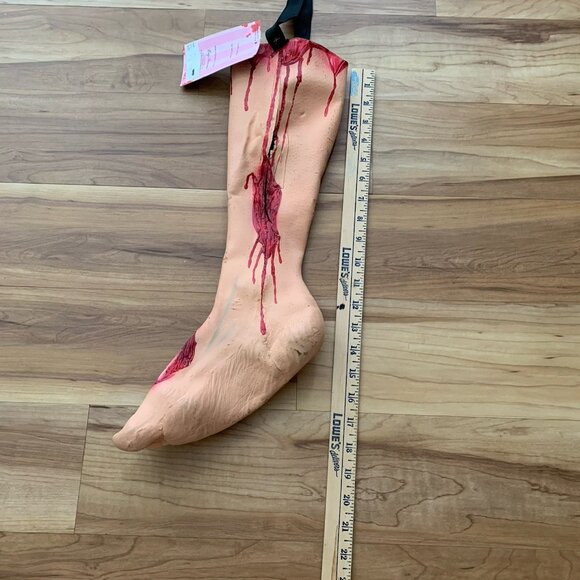 Zombie Leg Handbag Life Size Latex Bag Cosplay Goth Halloween New - Picture 2 of 9